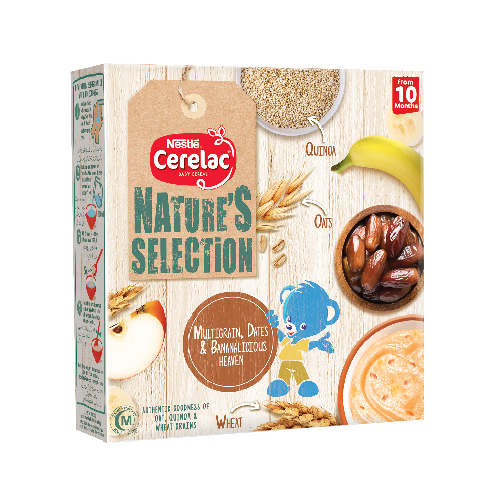 NESTLE CERELAC MULTIGRAIN DATES BANANALICIOUS HEAVEN 175 GM