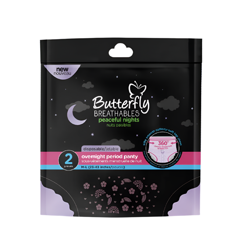 BUTTERFLY PERIOD PANTS M-L 2 PCS