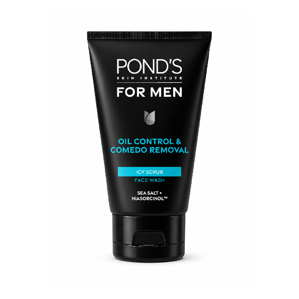 PONDS MEN ICY SCRUB LIGHTNING OIL CLEAR 100 GM
