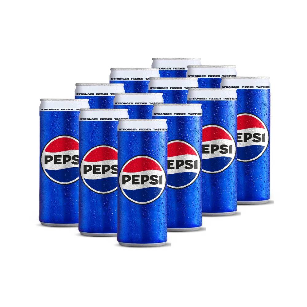 PEPSI CAN SLIM LOCAL 250ML-CARTON