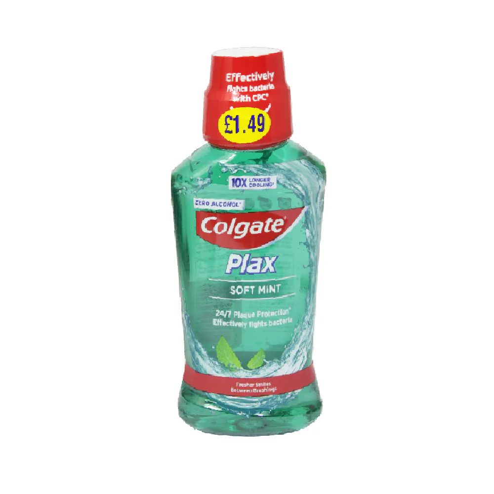 COLGATE MOUTH WASH FRESH & PROTECT SOFT MINT PLAX 250 ML