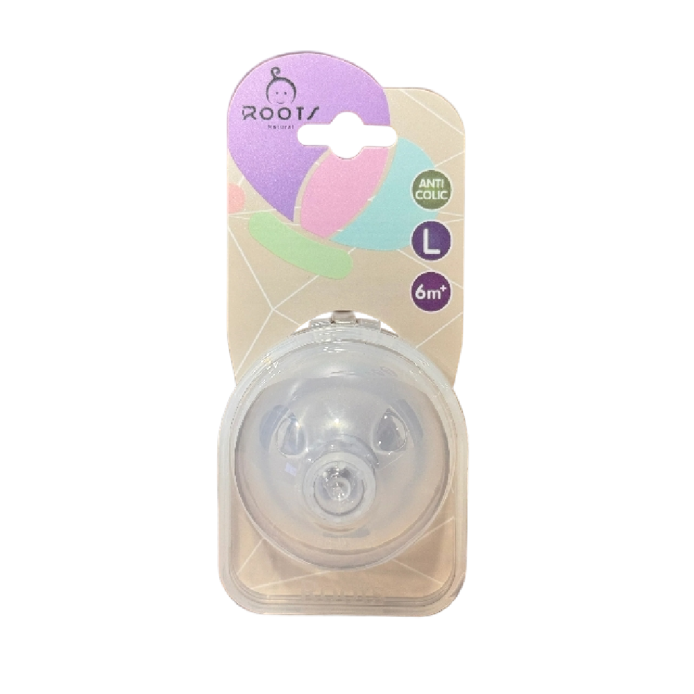 ROOTS NATURAL PREMIUM NIPPLE LARGE M00 2 PCS