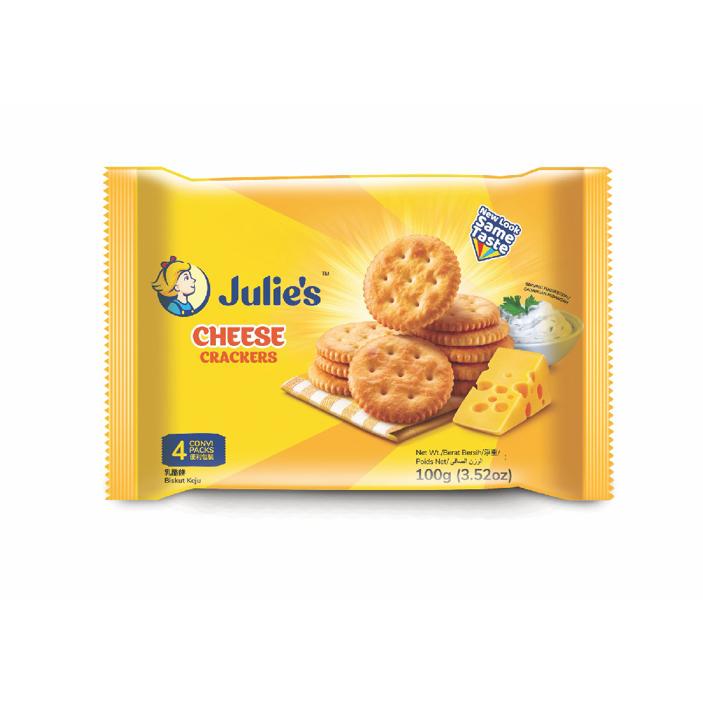 JULIES CHEESE CRACKERS BISCUITS 100 GM