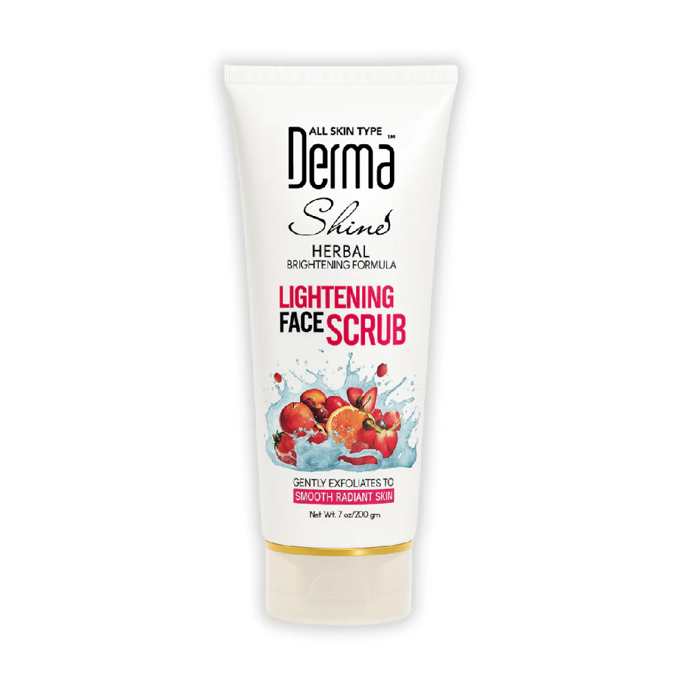 DERMA SHINE HERBAL LIGHTNING FORMULA FACE SCRUB 200 GM