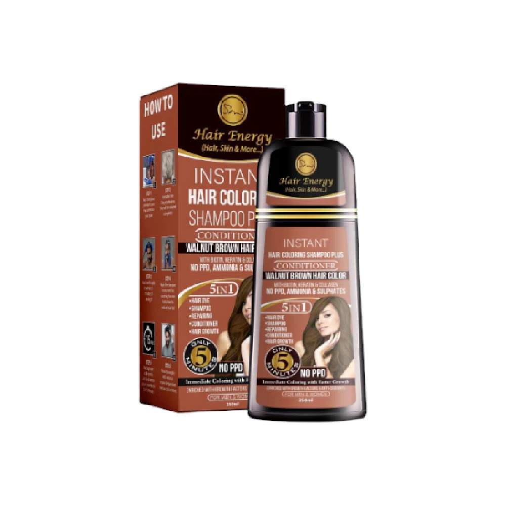 HAIR ENERGY INSTANT HAIR COLORING SHAMPOO + CONDITIONER (WAL
