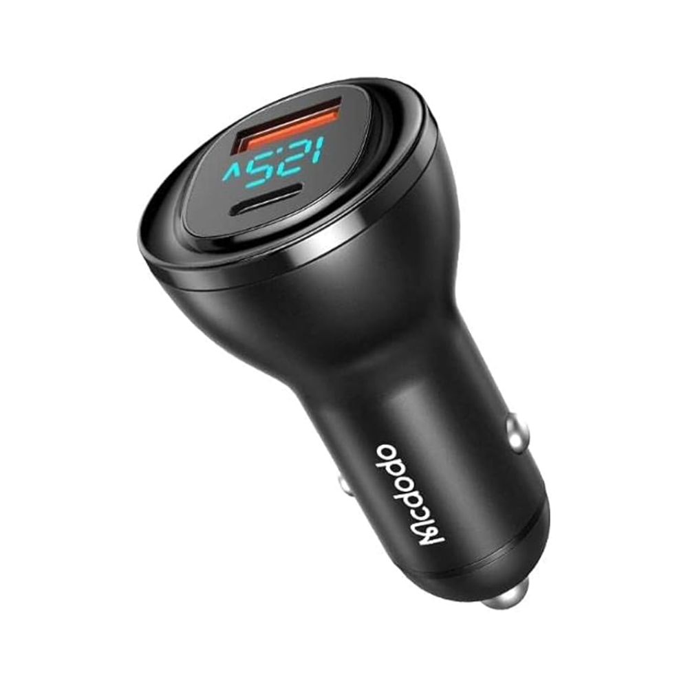 95W USB-A + USB-C Digital Display PD Car Charger