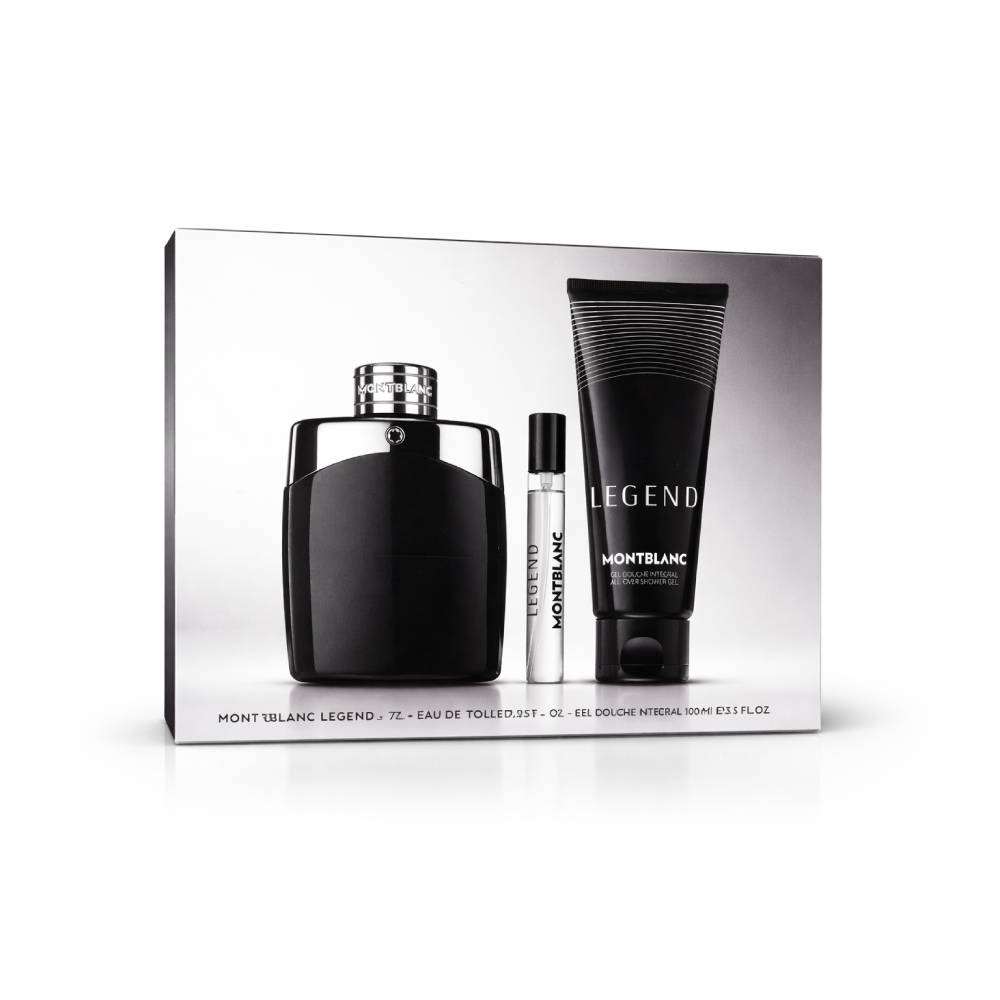 MONT BLANC LEGEND FOR MEN  3PC GIFT SET