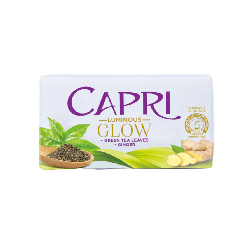 CAPRI SOAP GREEN TEA LEAVES & GINGER 130 GM