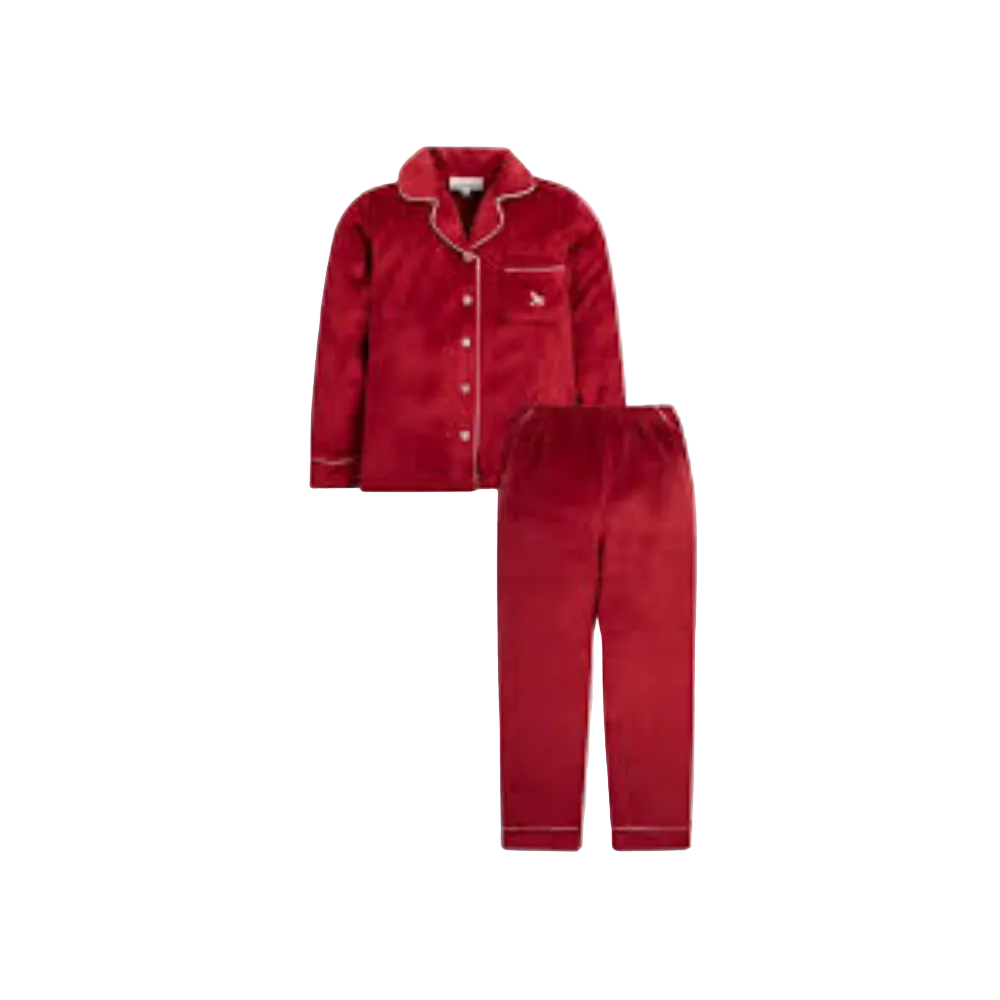 UNISEX L/S 2PC VELOUR PAJAMA SUIT NZW-25 0-3M 93637