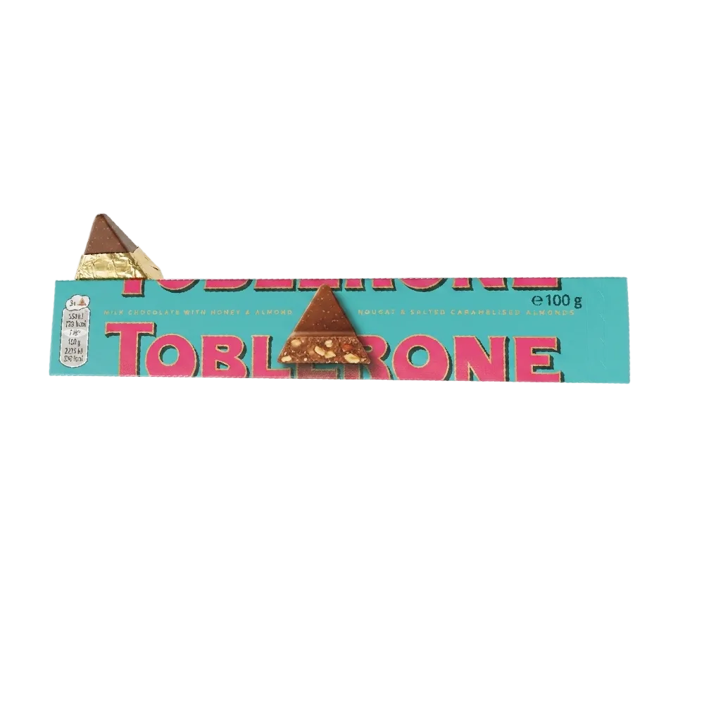 TOBLERONE CHOCOLATE CRUNCHY ALMONDS 100 GM BASIC