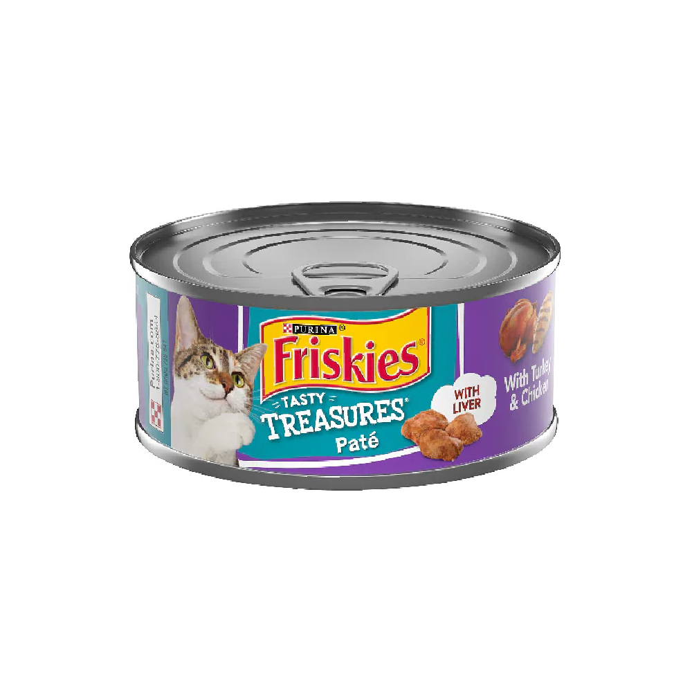 PURINA FRISKIES CAT FOOD TURKEY CHICKEN WITH LIVER 156 GM