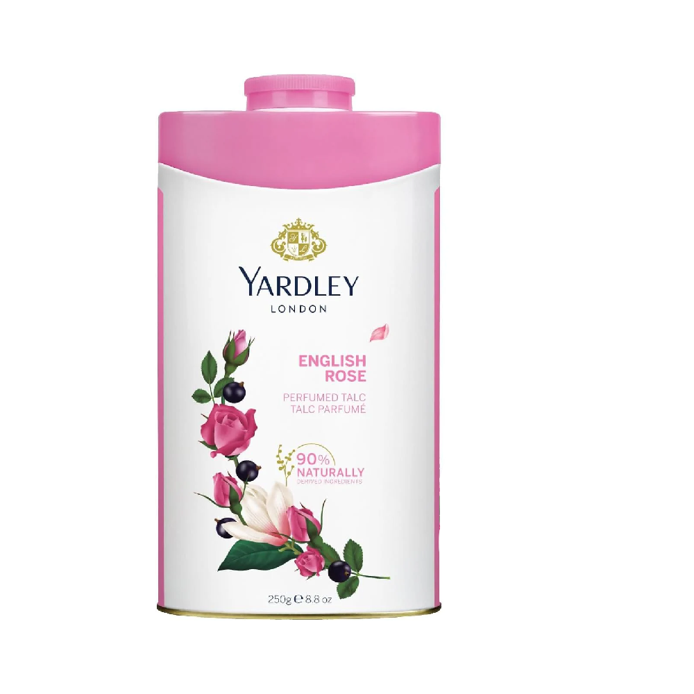 YARDLEY TALCUM POWDER ENGLISH ROSE 250 GM