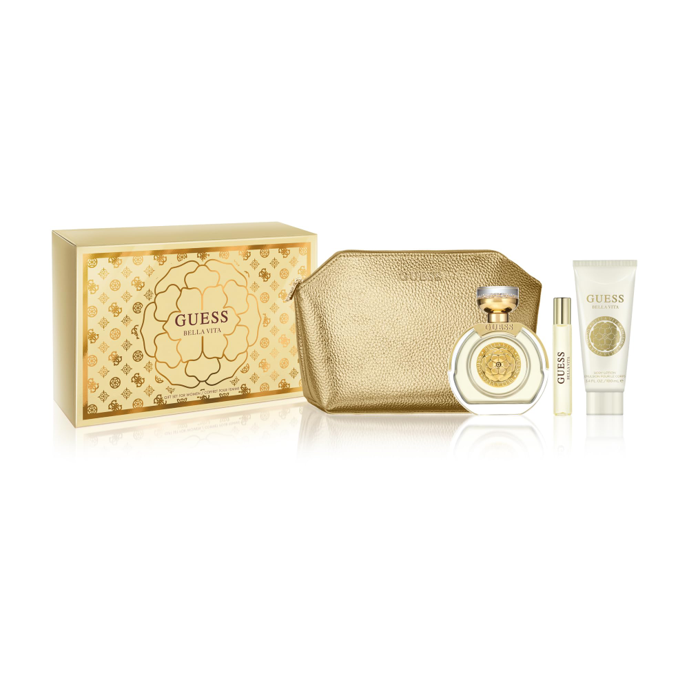 GUESS BELLA VITA PARADISO POUR FEMME 4PC GIFT SET