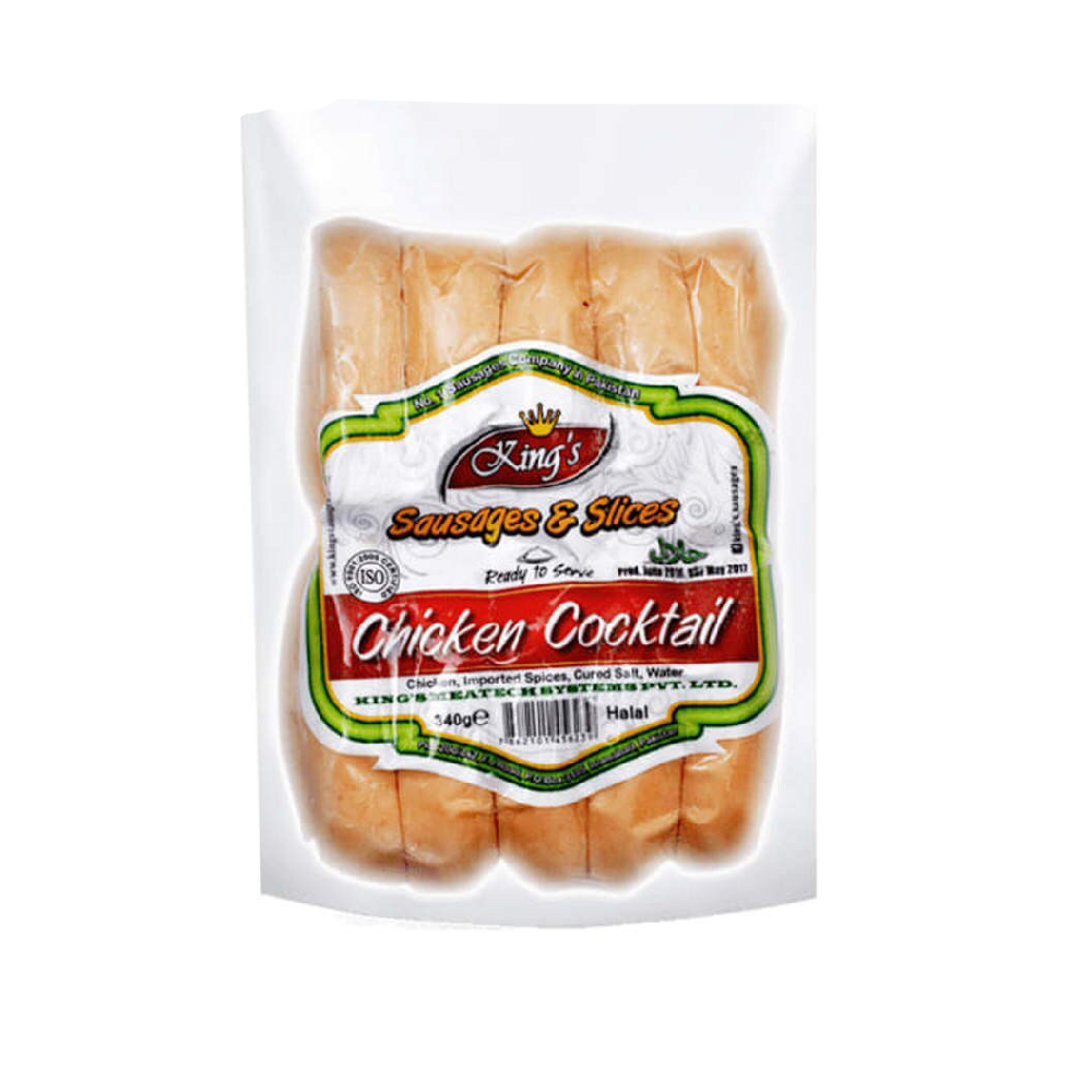 KINGS CHICKEN COCKTAILSAUSAGES 340 GM