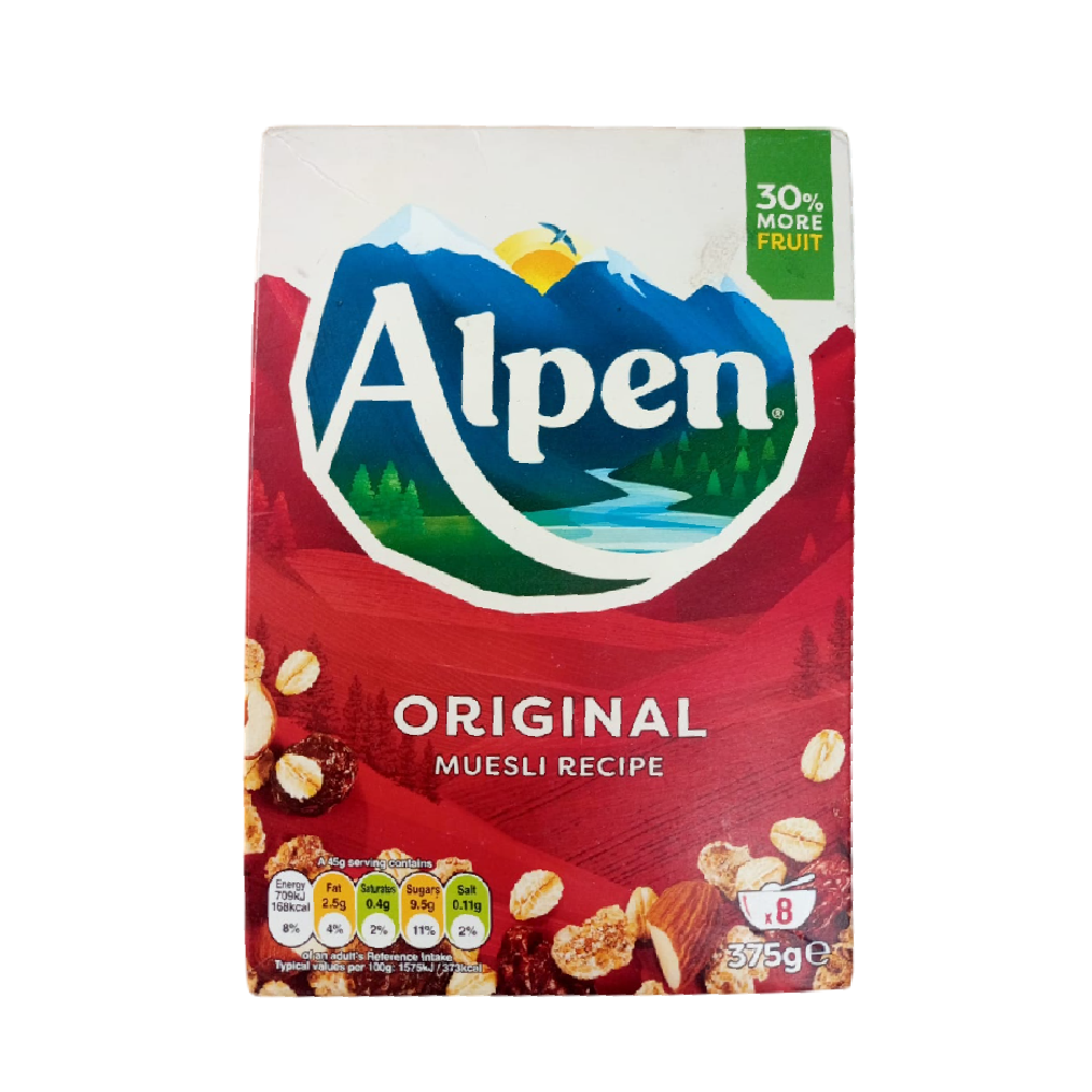 ALPEN CEREAL ORIGINAL MUESLI 375 GM