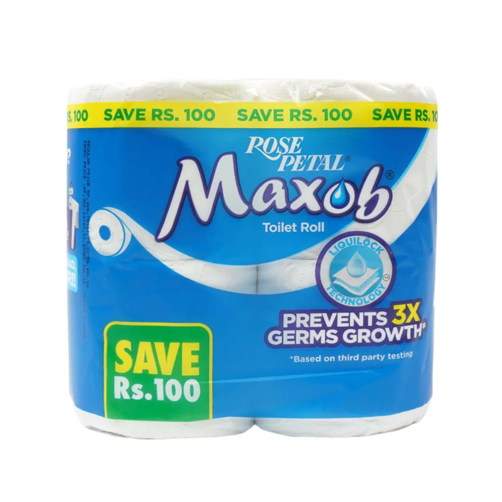 ROSE PETAL TISSUE MAXOB ROLL PACK OF 4 SAVE RS100