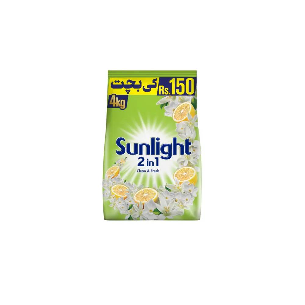 SUNLIGHT WASHING POWDER 2IN1 CLEAN & FRESH 4 KG