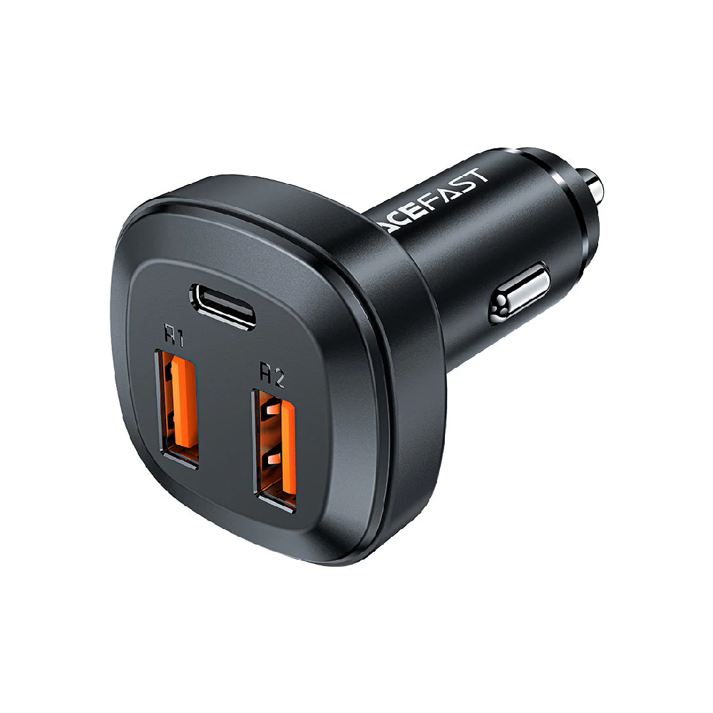 66W 2xUSB-A + USB-C Fast Car Charger