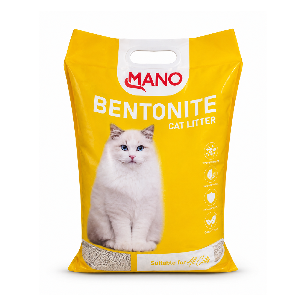 MANO BENTONITE CAT LITTER LEMON 5 LTR
