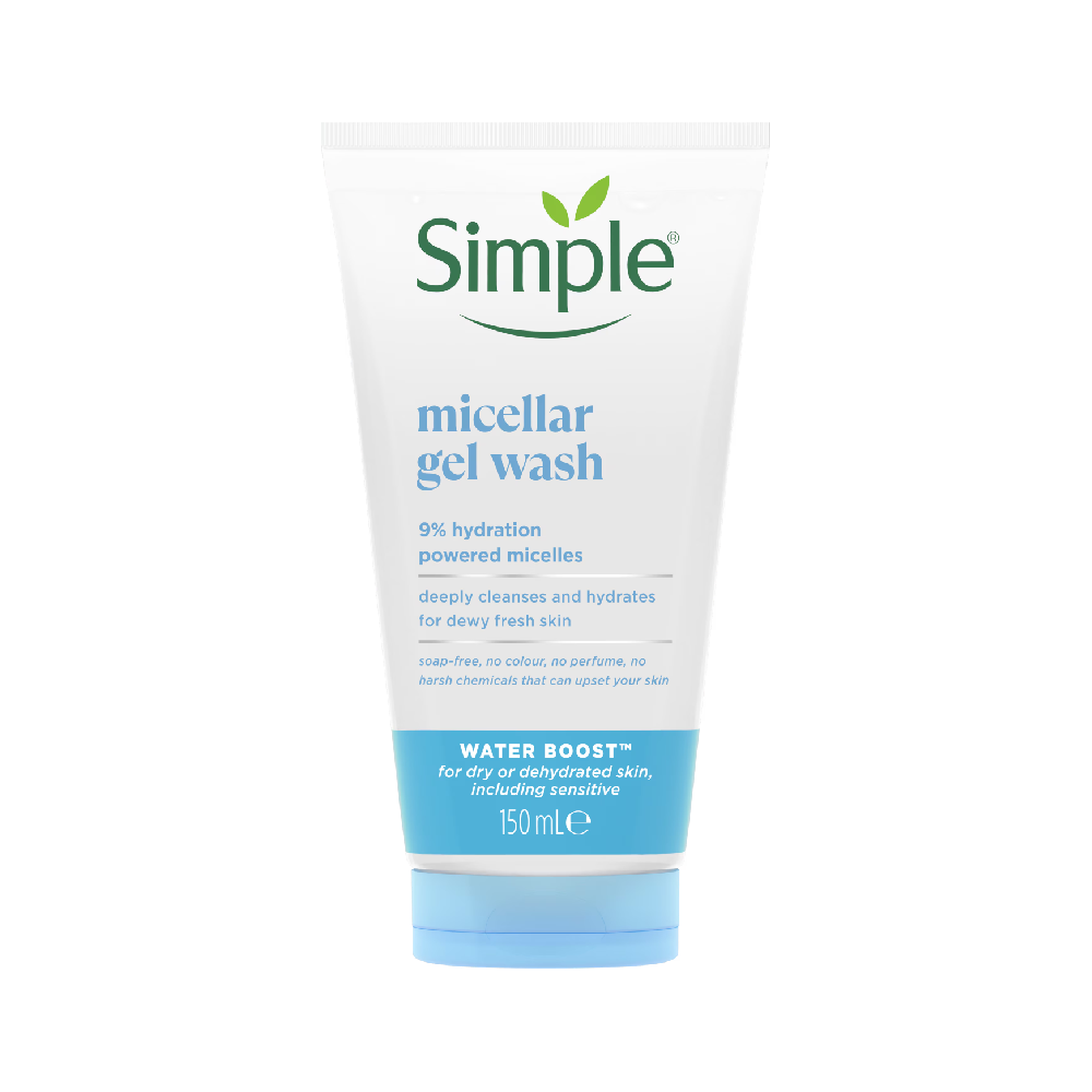 SIMPLE WATER BOOST MICELLAR FACIAL GEL WASH 150ML