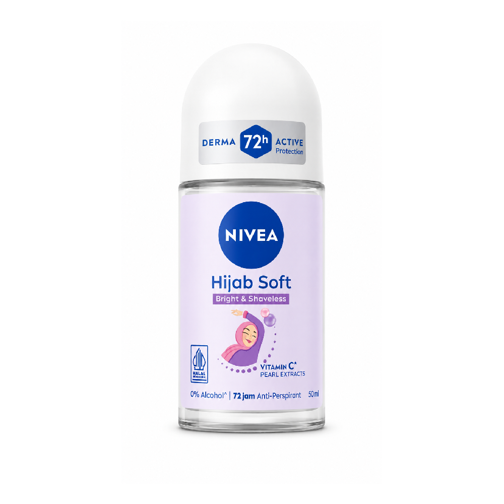 NIVEA ROLL ON DEODORANT HIJAB SOFT SHAVE LESS 50 ML