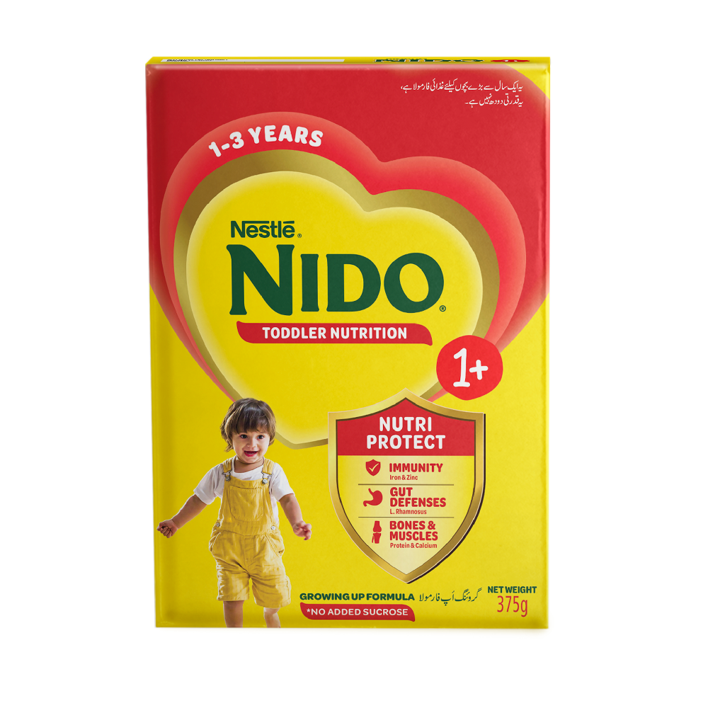 NESTLE NIDO MILK POWDER GROWING UP FORMULA 1PLUS 375 GM