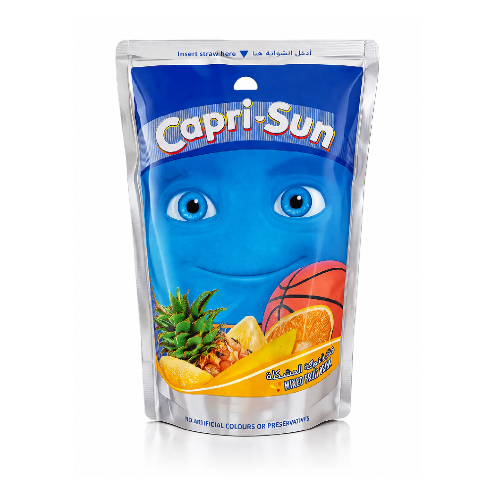 CAPRI SUN JUICE MIXED FRUIT NO SUGAR AD 200 ML