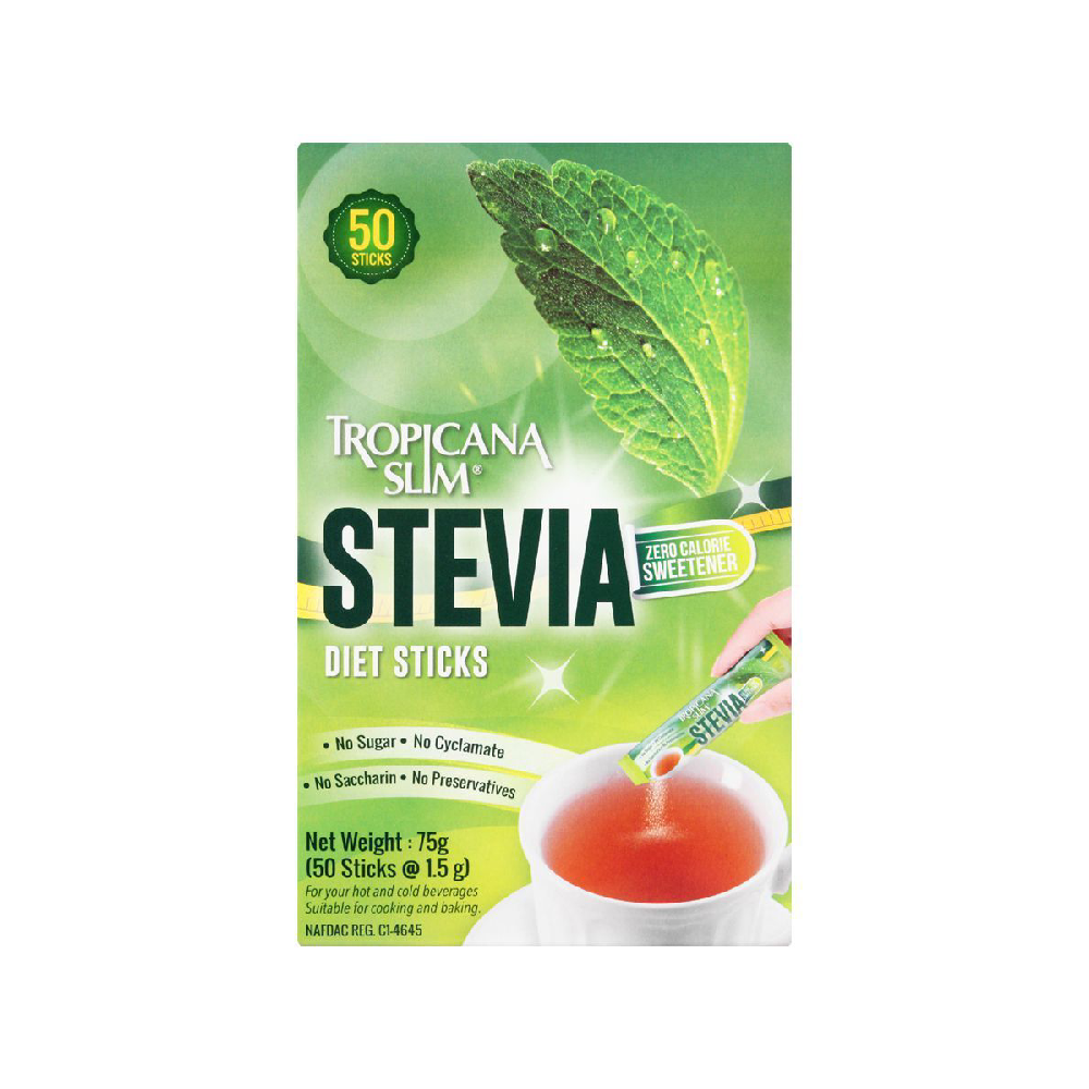 TROPICANA SLIM SWEETNER STEVIA DIET STICK 50S 75 GM