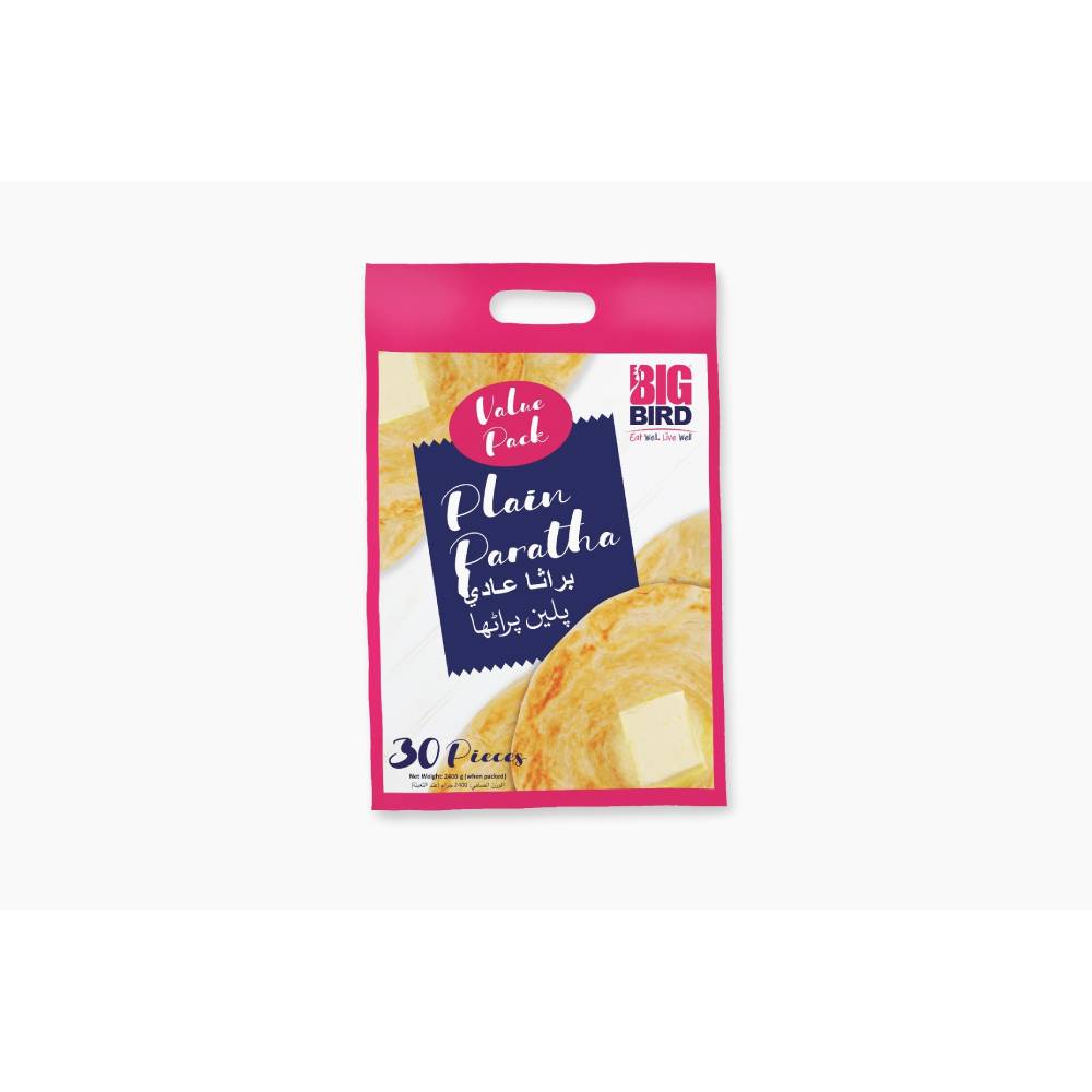 BIG BIRD PLAIN PARATHA 30 PCS 2400 GM