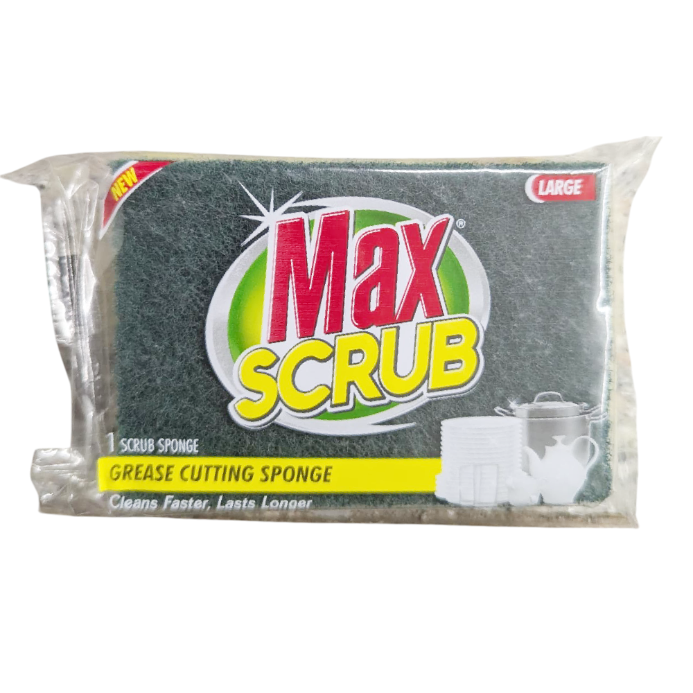 MAX GREASING CUTTING LARGE SPONGE WITH SCRUB