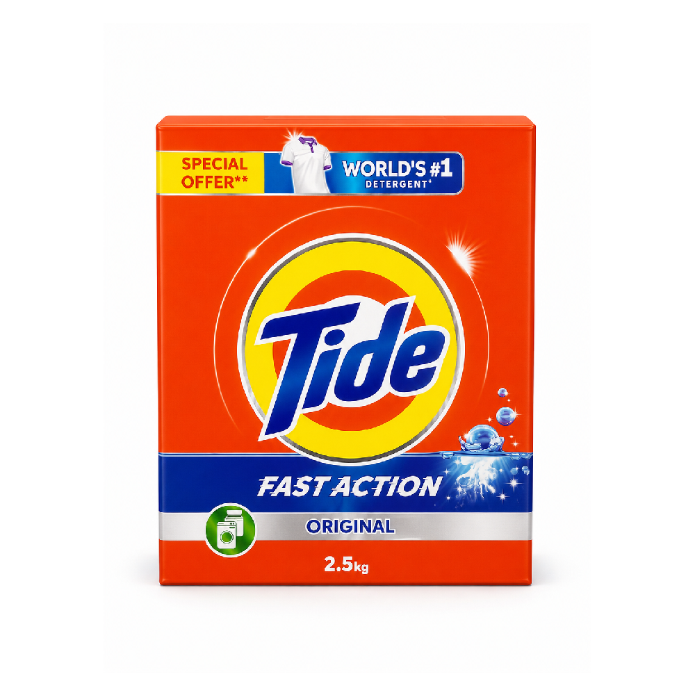 TIDE WASHING POWDER AUTOMATIC ORIGINAL GREEN 2.5 KG