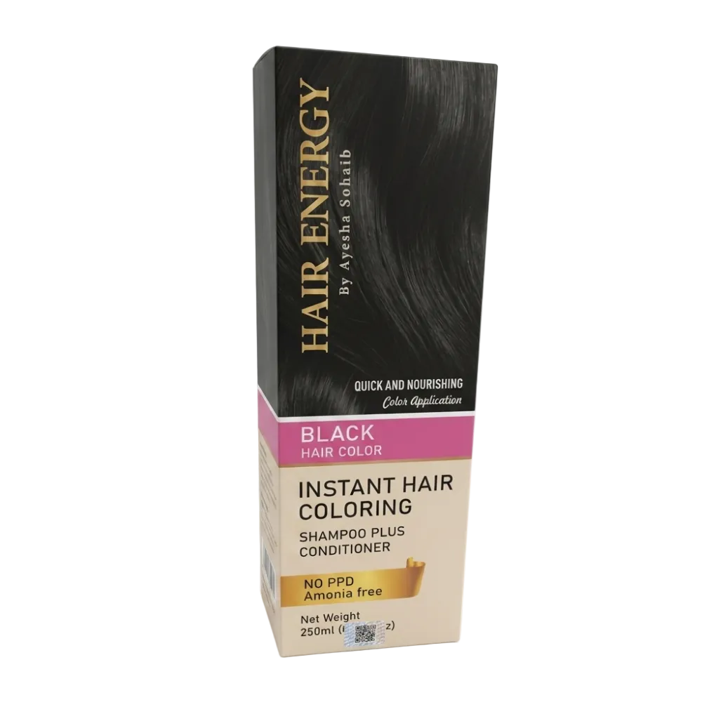 HAIR ENERGY INSTANT HAIR COLORING SHAMPOO PLUS CONDITIONER B
