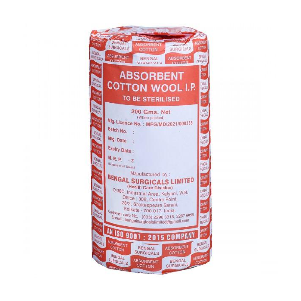 SURGI COTTON WOOL ABSORBENT 200 GM