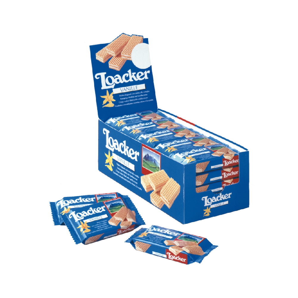 LOACKER VANILLE WAFERS 45G-BOX