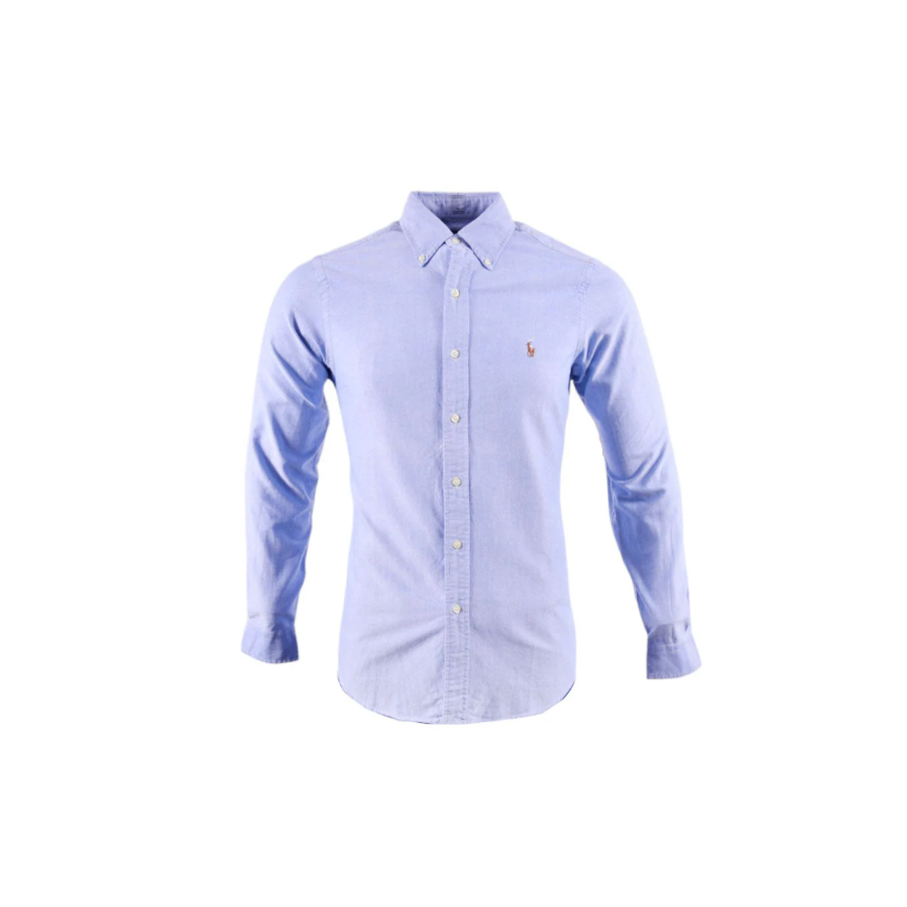 RL MEN L/S BUTTON DOWN SHIRT 870002 BLU S (IR.S)