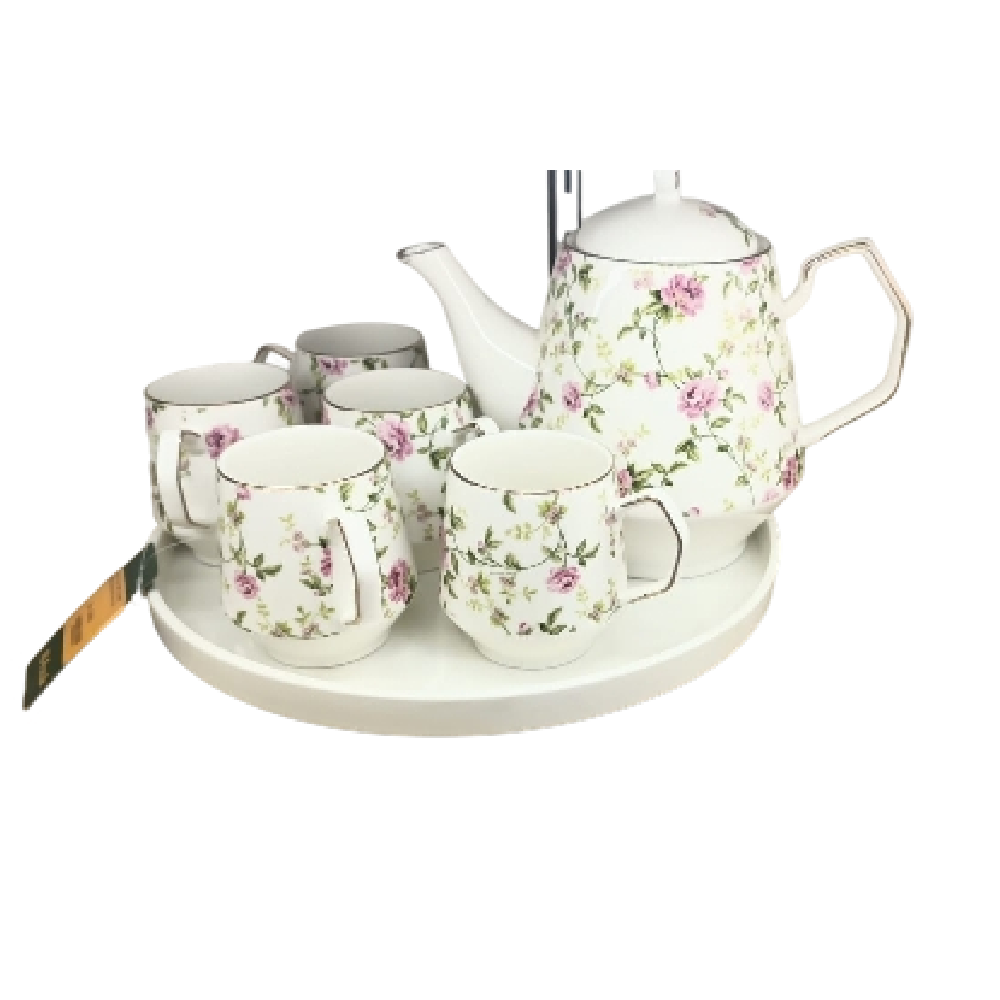 COFFEE SET 9PC CERAMIC REVOLVING IR SW-FA-24