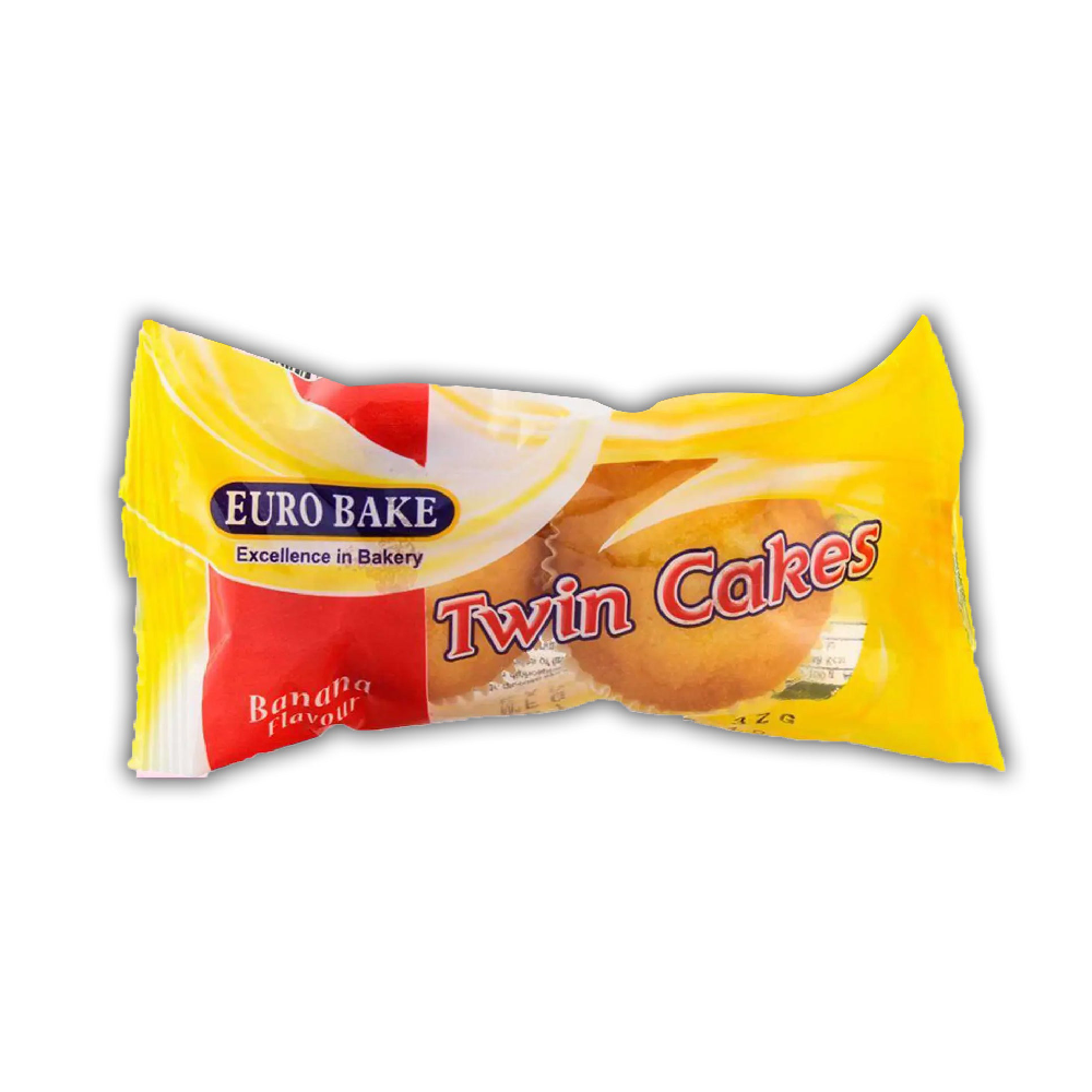 EURO BAKE TWIN CAKES BANANA FLAVOUR 30 GM