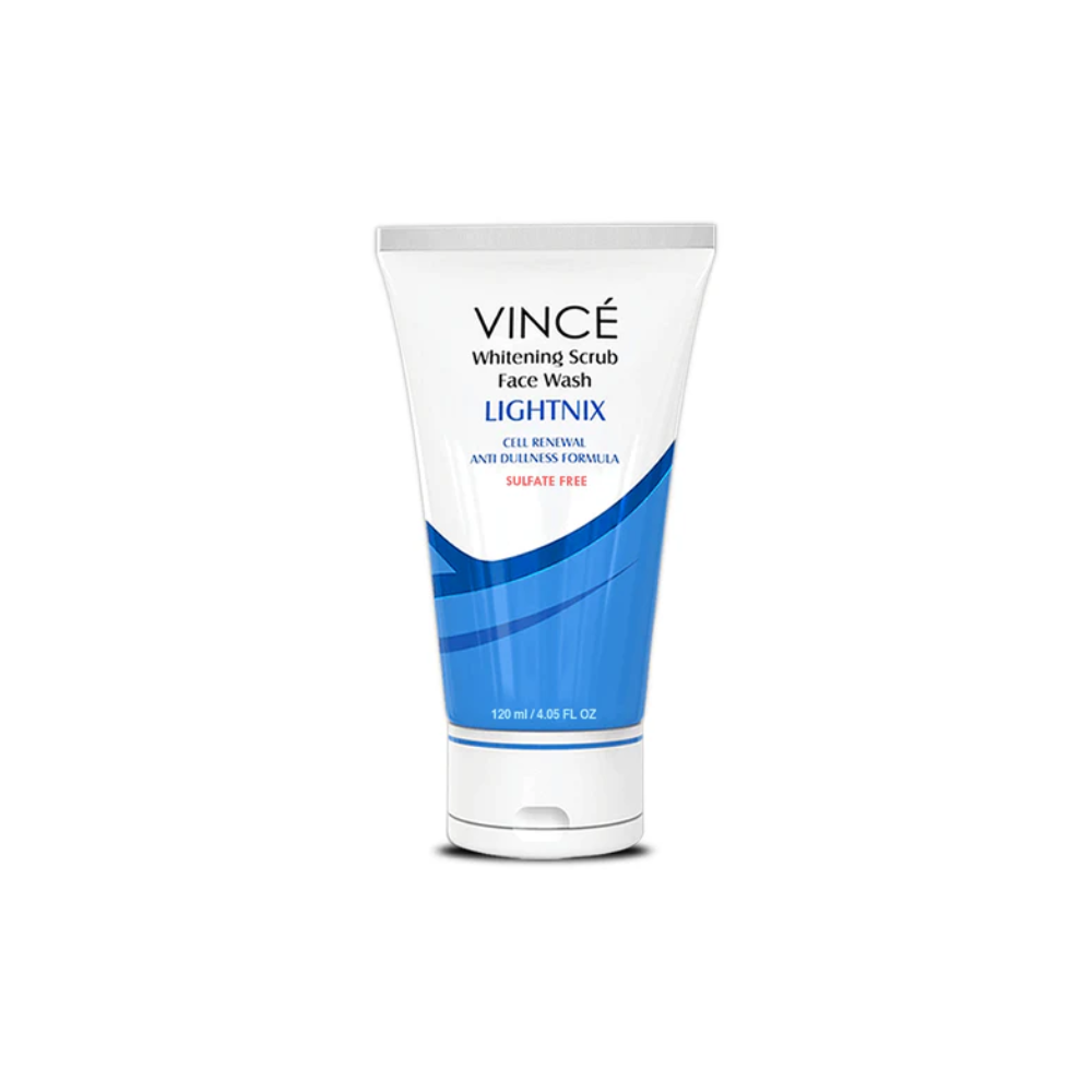 VINCE WHITENING SCRUB FACE WASH LIGHTNIX 120 ML