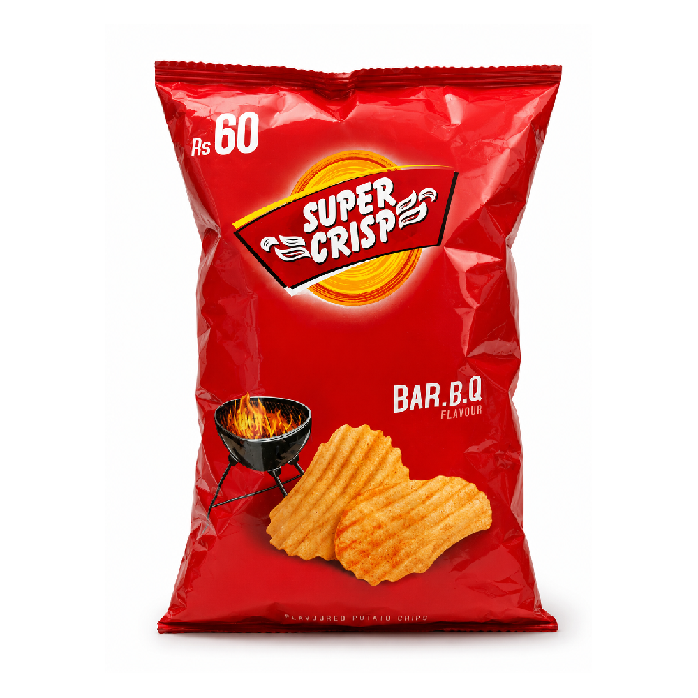 SUPER CRISP POTATO CHIPS BBQ 57 GM