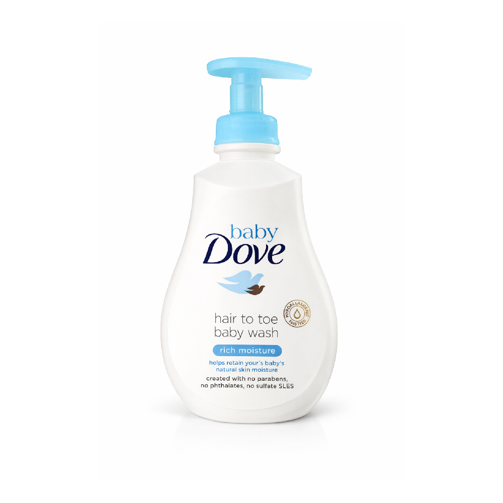 DOVE BABY WASH HEAD TO TOE RICH MOISTURE 400 ML