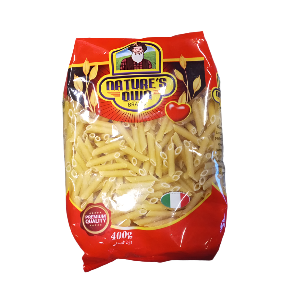 NATURES OWN BRAND SMALL PENNE 400 GM