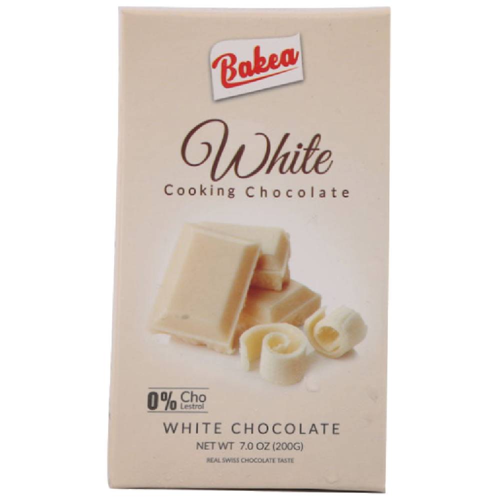 BAKEA COOKING CHOCOLATE WHITE 200GM