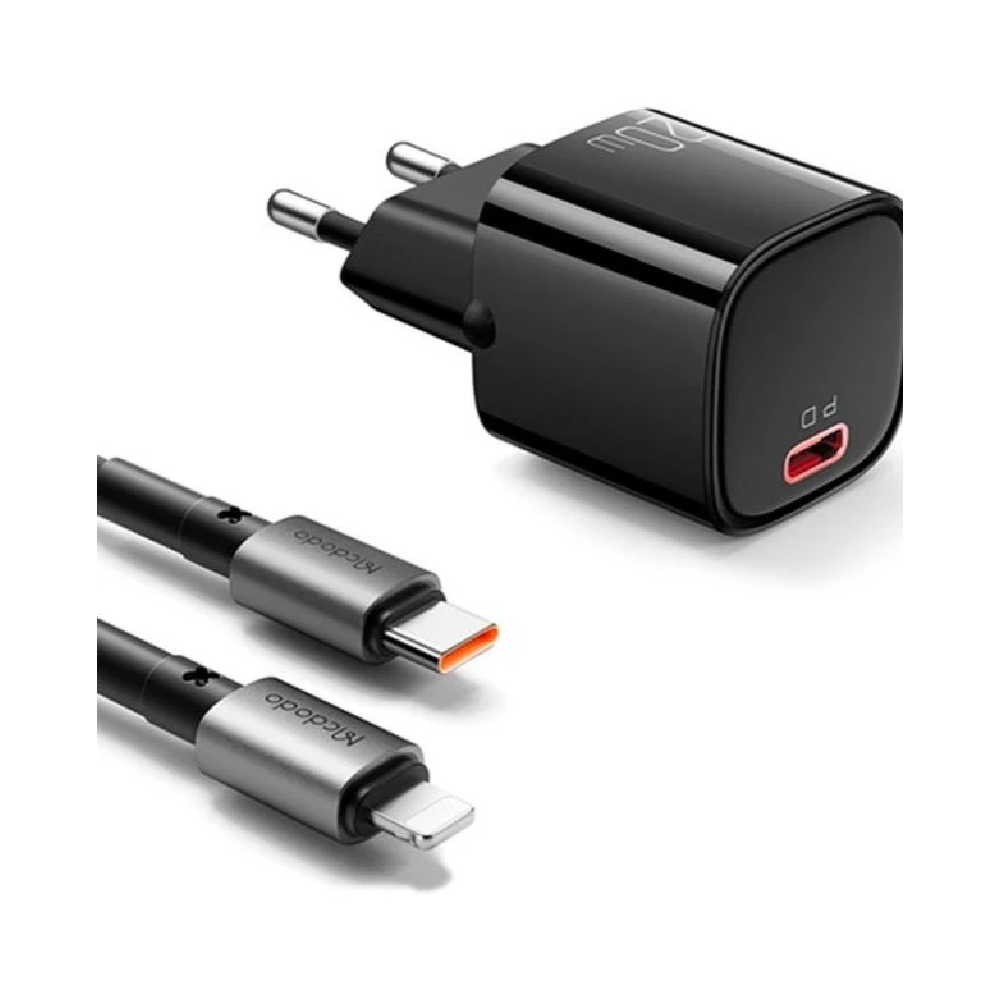 MCDODO PD 20W FAST CHARGER KIT USB-C TO LIGHTNING CABLE