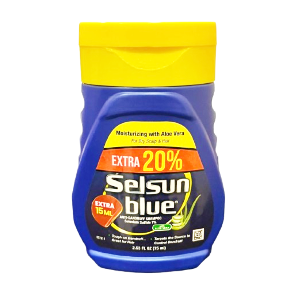 SELSUN BLUE SHAMPOO MOISTURIZING ALOE 75 ML