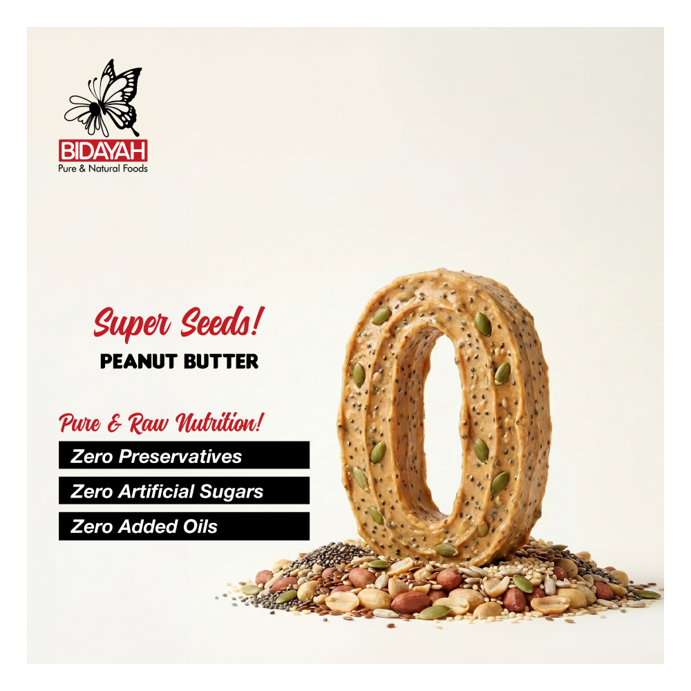 BIDAYAH SUPERSEEDS PEANUT BUTTER 450 GM