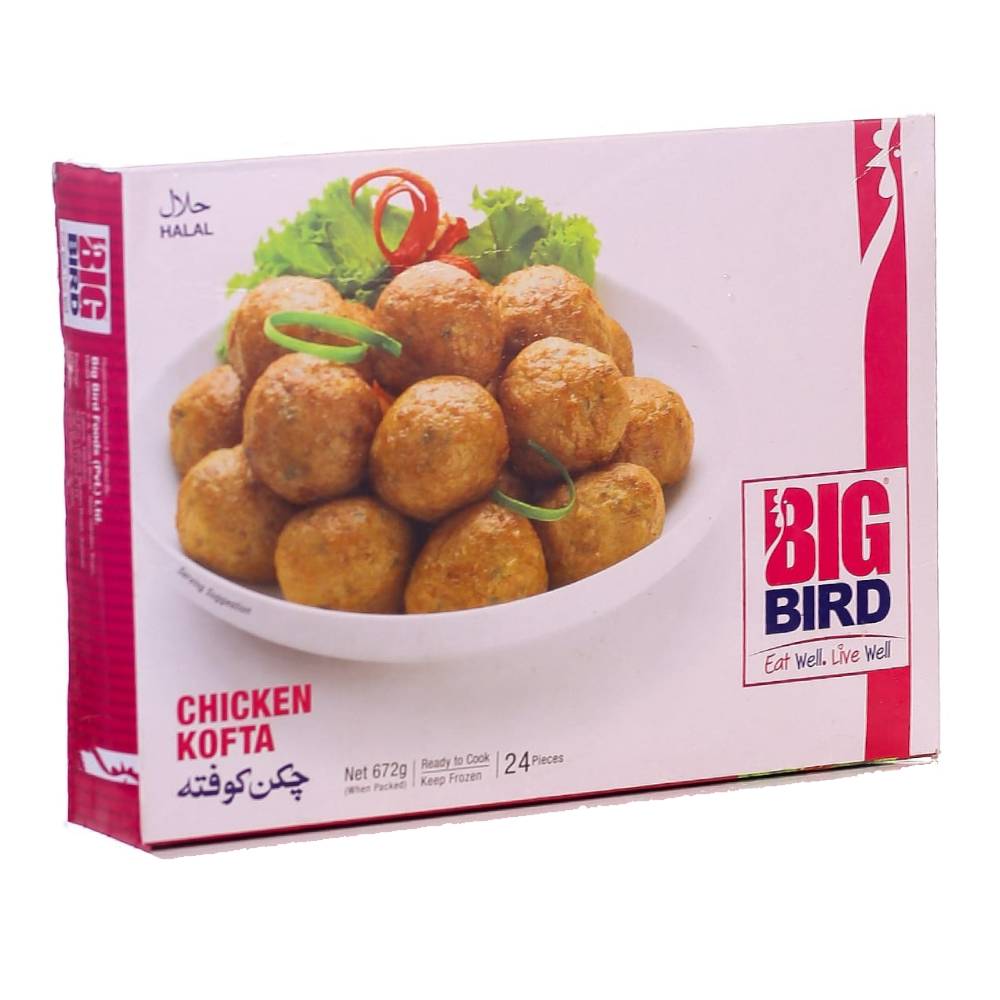 BIG BIRD CHICKEN KOFTA LARGE 24 PCS 672GM