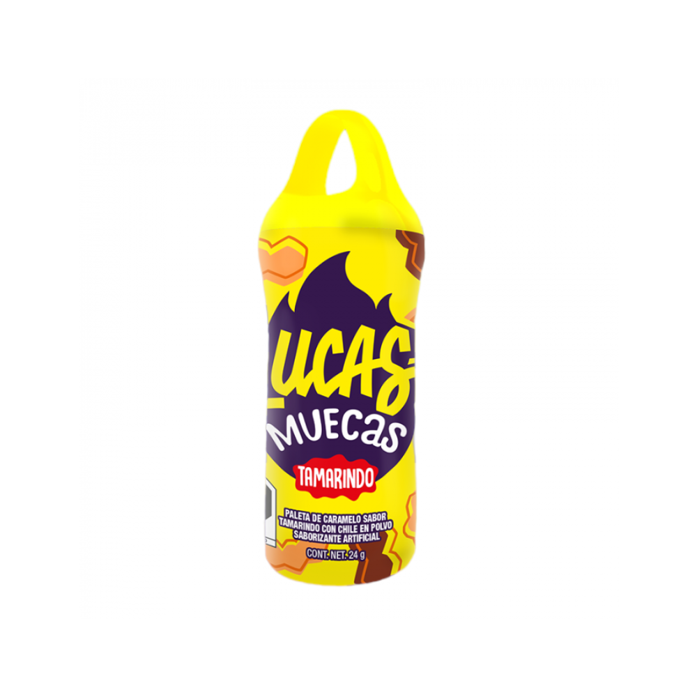 LUCAS MUECAS LOLLIPOP TAMARINND 25 GM