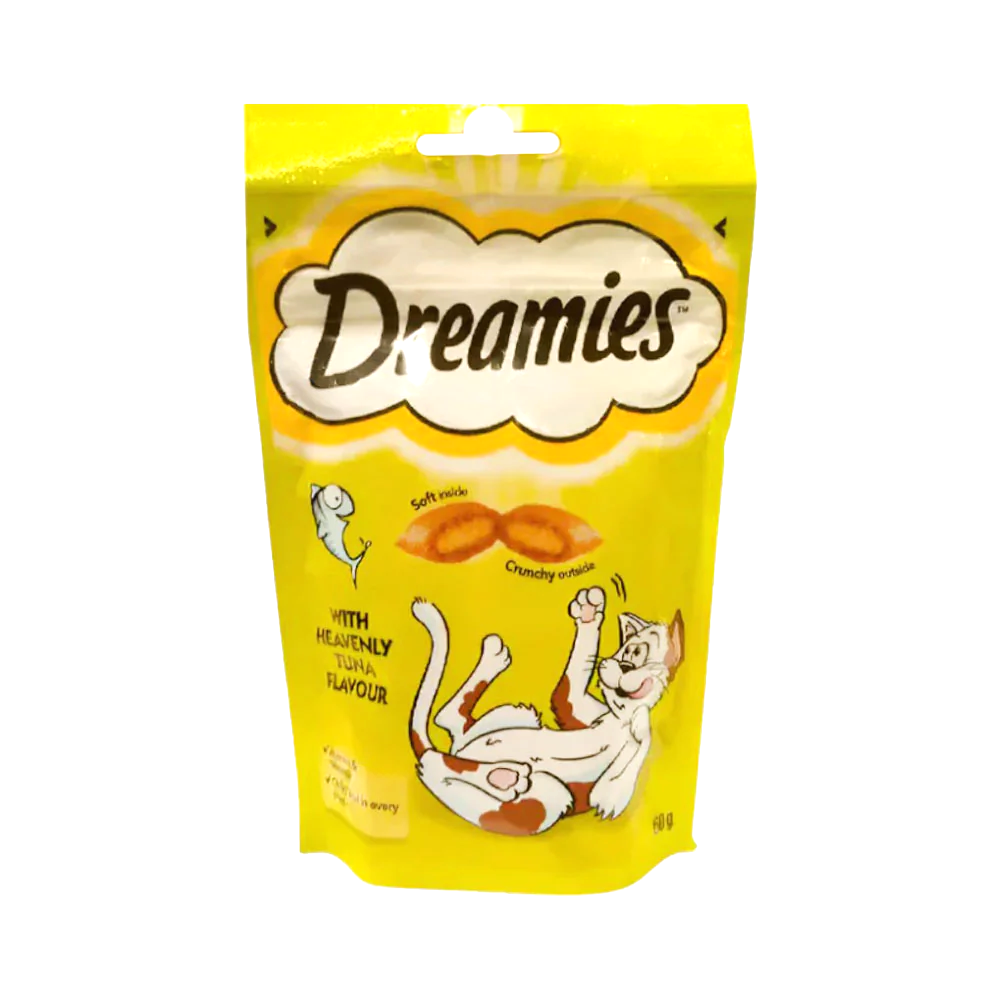 DREAMIES CAT FOOD WITH TUNA FLAVOUR 60 GM