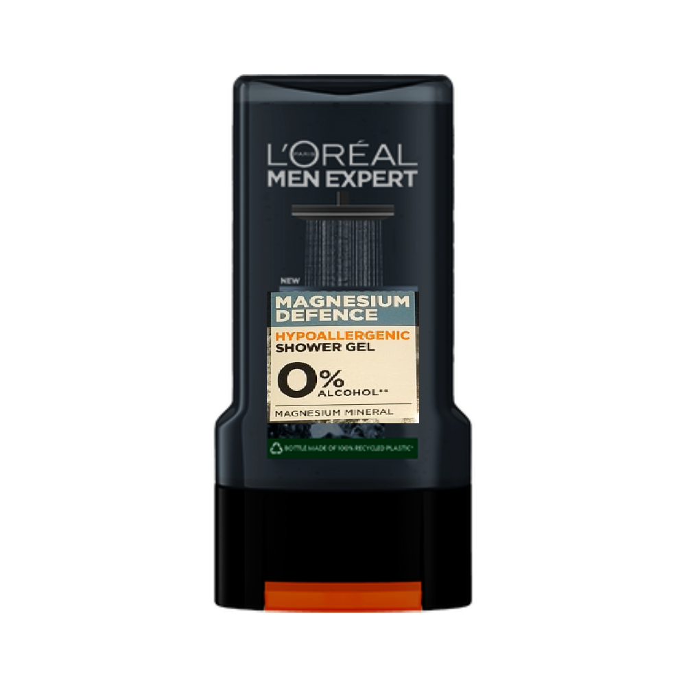 LOREAL SHOWER GEL MAGNESIUM DEFENCE HYPOALLERGENIC 300 ML