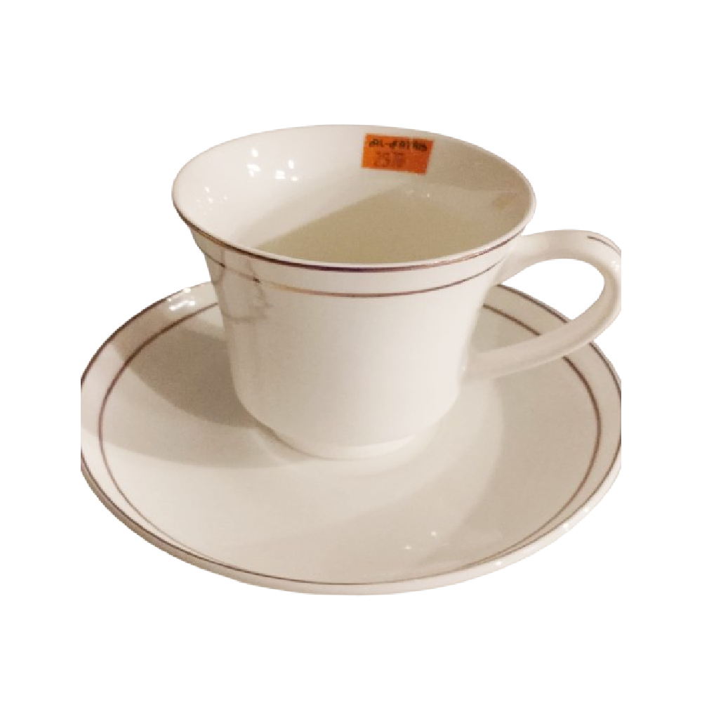 CUP & SAUCER BONE CHINA FINE GGK (Pack 6)